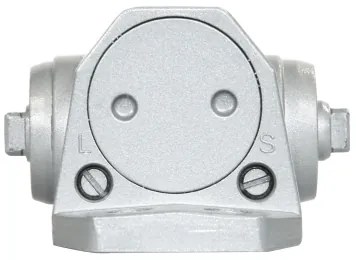 Dverný zatvárač RZ.804 - s aretáciou, strieborná