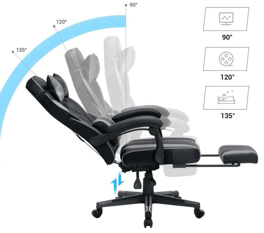 Herná stolička BONXA čierna