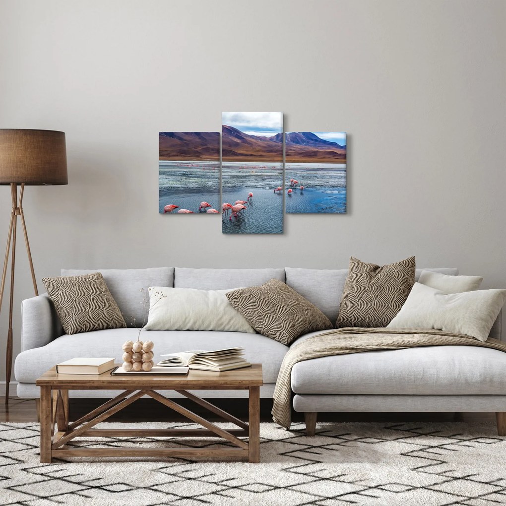 Obraz - Plameniaky (90x60 cm)
