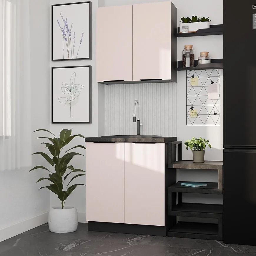 Kuchynská Linka Arona Cashmere 80cm Bez pracovnej dosky