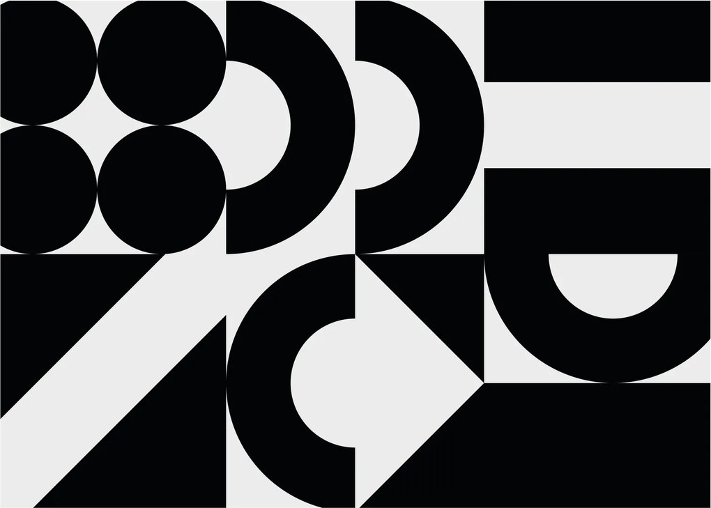 Sklenený obraz - Geometrická abstrakcia N⁰2 (70x50 cm)