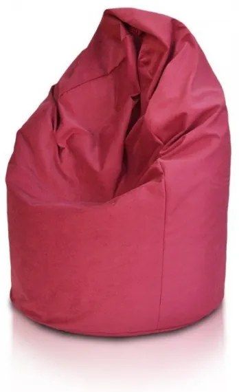 INTERMEDIC SK - Sedací vak Mega Sako z plyšu 135 cm | pastelový vak na leňošenie, 340 l Farba: A009 -Bordová