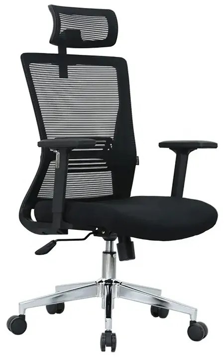 Kancelárska ergonomická stolička Neoseat JENNY — čierna, nosnosť 150 kg
