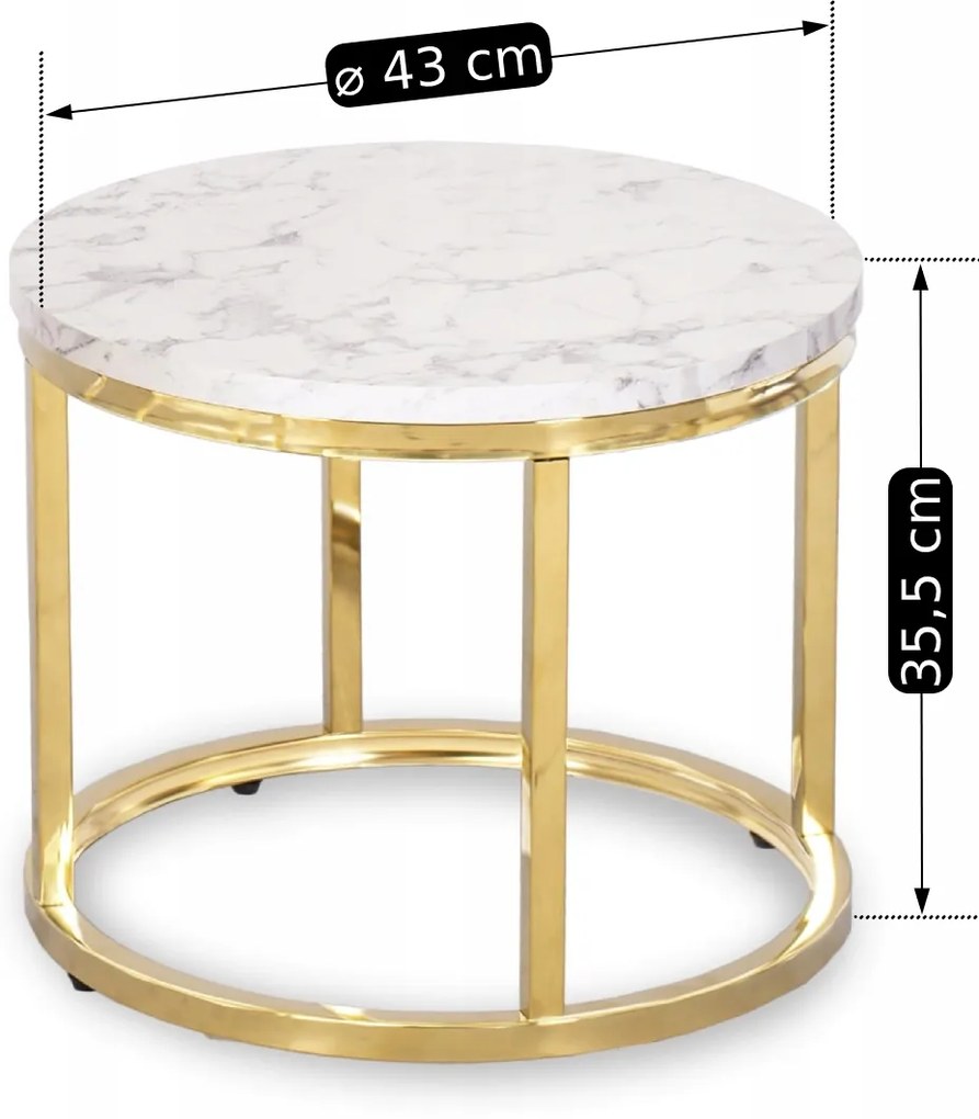 PROXIMA.store - Set dizajnových stolíkov DAFNE VEĽKOSŤ: MINI