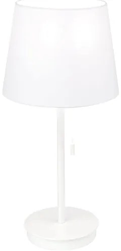 Orion LA 4-1205/1 - Stolná lampa s USB portom LUDWIG 1xE27/40W/230V biela