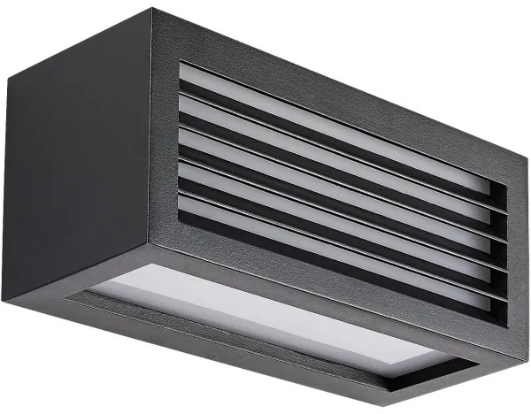Rabalux 77100 - LED Vonkajšie nástenné svietidlo LUBLIN LED/10W/230V IP54 čierna