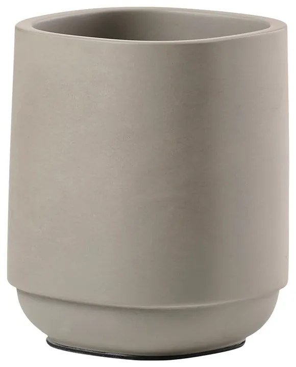 Béžový betónový téglik na zubné kefky Time - Zone