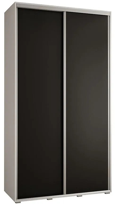 Skriňa 45 Canaris 1 130 biela/čierna/silver