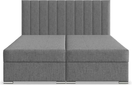 Manželská posteľ AGEN 140×200 cm sivá