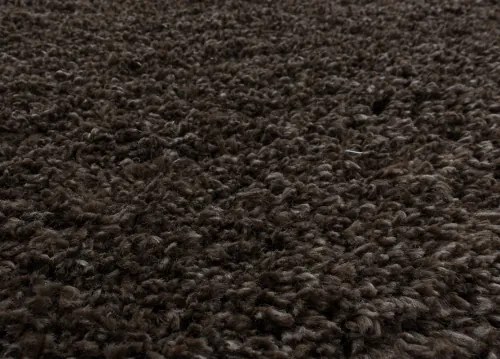 Koberce Breno Kusový koberec FLUFFY kruh 3500 Brown, hnedá,80 x 80 cm