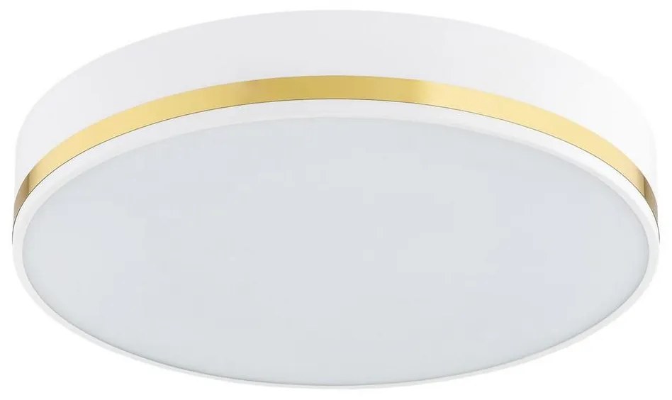 Argon 6138 - Stropné svietidlo AMORE 3xE27/15W/230V pr. 45 cm biela/zlatá