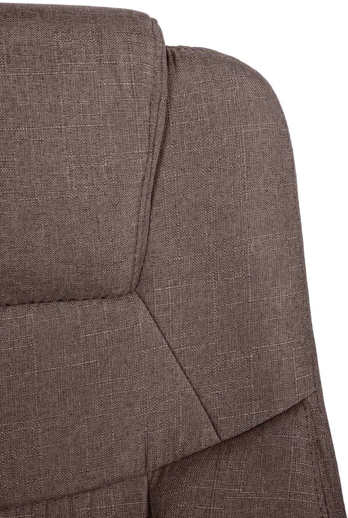 Kancelárska XXL stolička Apol látka - Sivo-hnedá (Taupe)