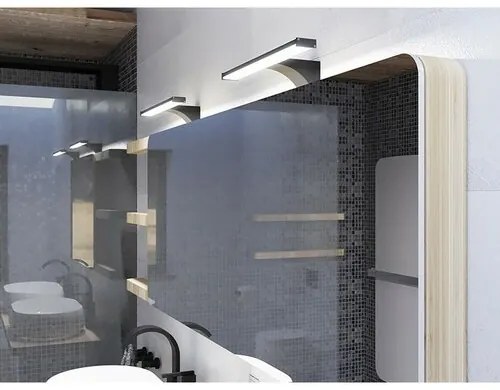 Panlux LED svietidlo do kúpeľne Elesar čierna, š. 60 cm, IP44, 12 W