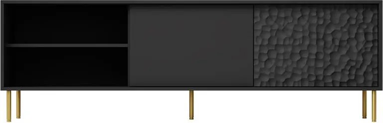 TV stolík Balle (čierna + zlatá). Vlastná spoľahlivá doprava až k Vám domov. 1049350