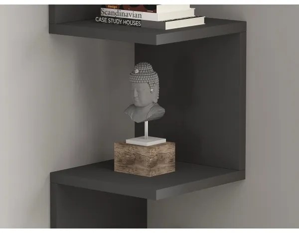 Polica NUVIA antracit