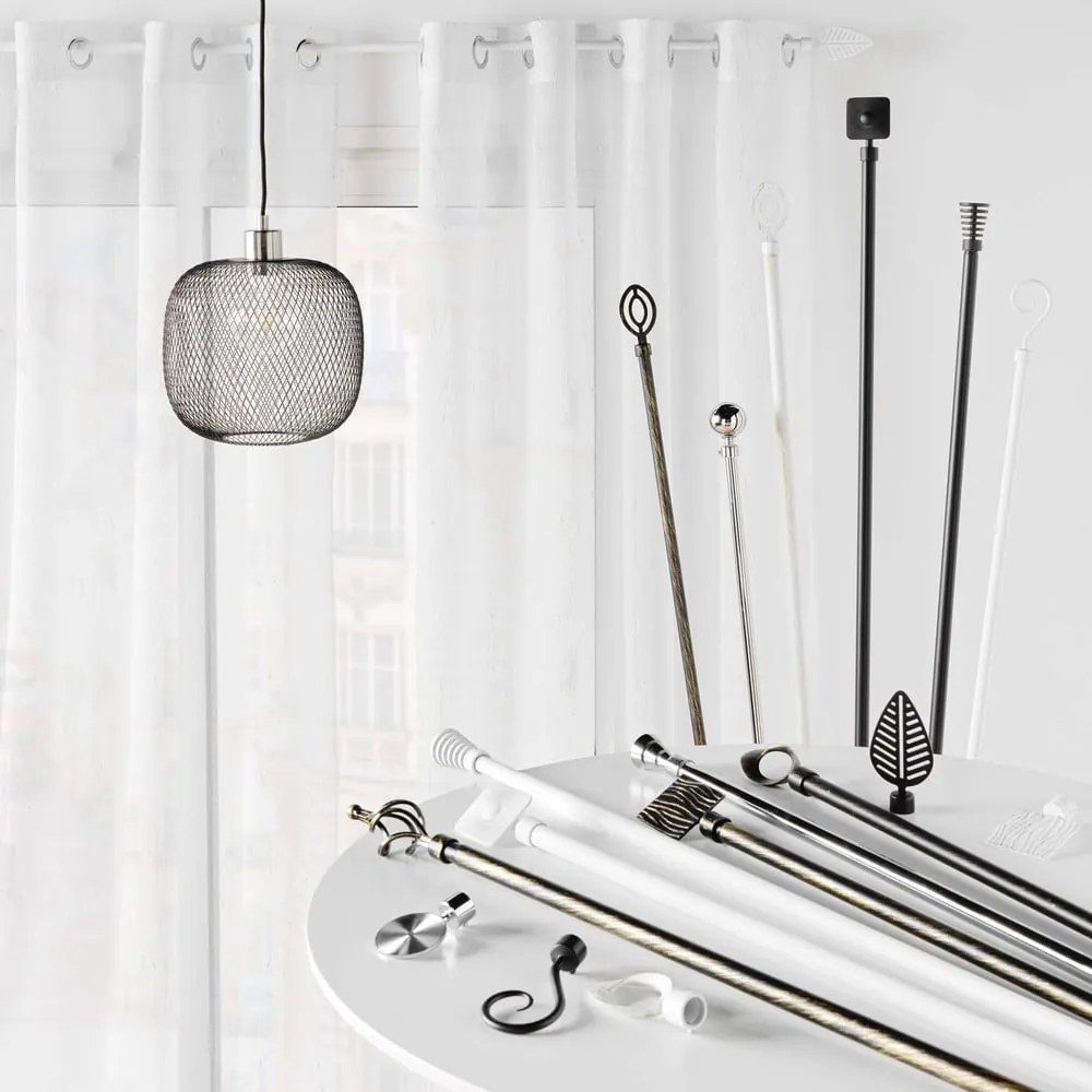 Kovová roztiahnuteľná garniža 120 - 210 cm Ovalon – douceur d'intérieur