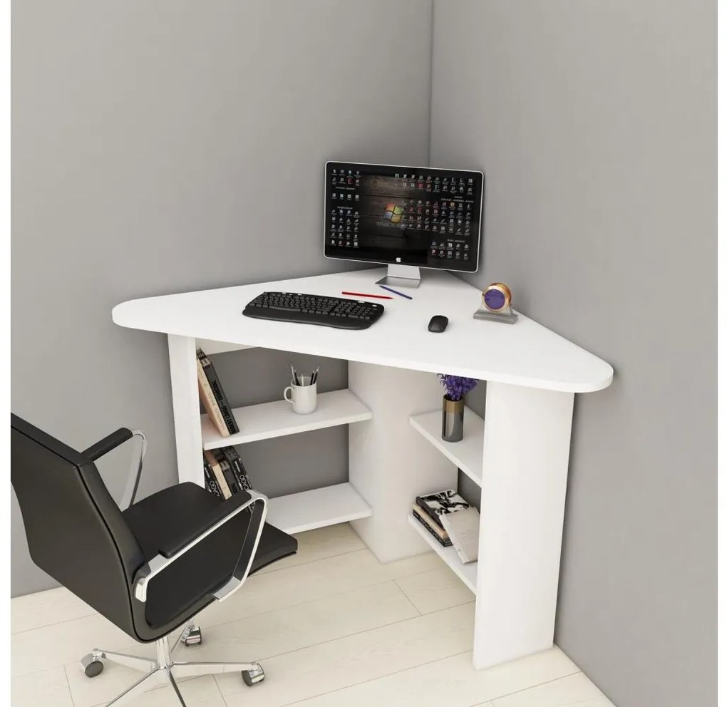 Pracovný stôl CORNER 73,8x80 cm biela