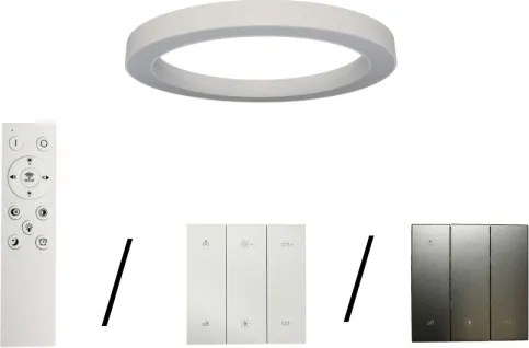 LED stropné svietidlo LED/80W/230V 3000/4000/6500K pr. 80 cm biela