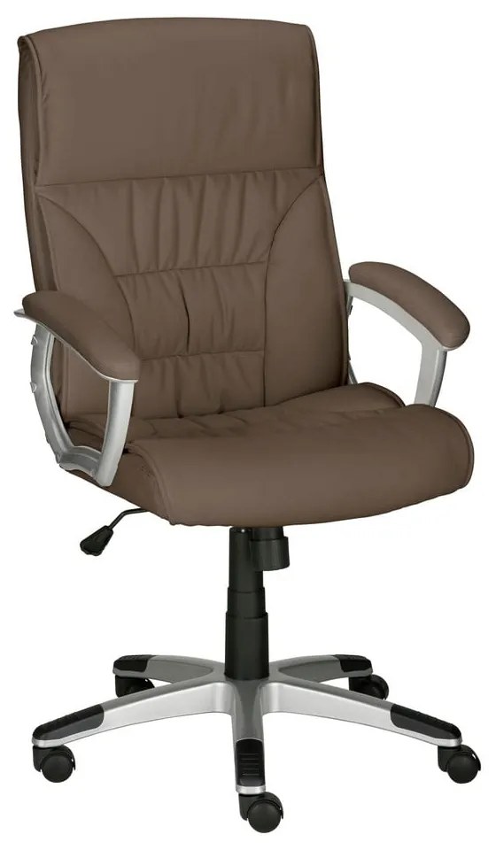 Hnedá kancelárska stolička z imitácie kože Flori – Støraa