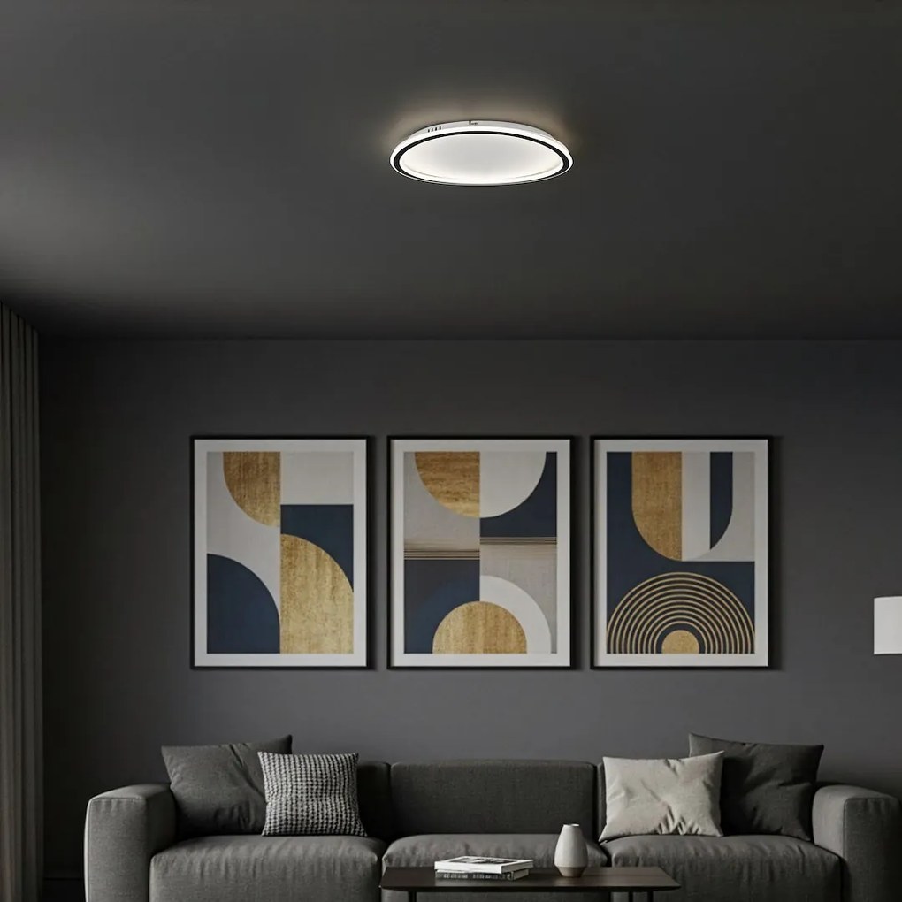 Stropné LED svietidlo Cali Round, 1x LED 30w, 4000k, b
