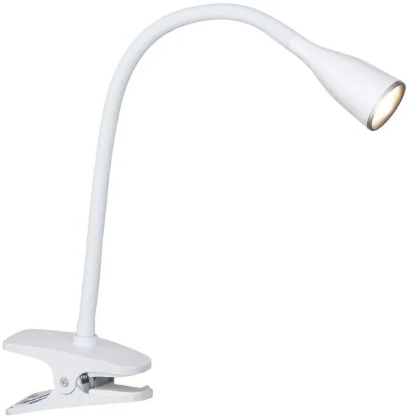 Rabalux 4196 - LED stolová lampa s klipom JEFF LED/4,5W/230V biela