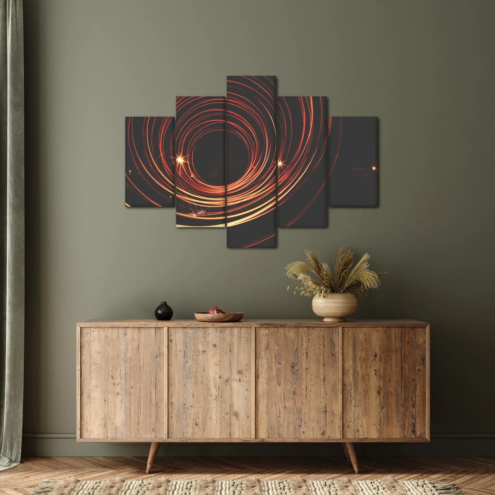 Obraz abstraktných liniek (150x105 cm)