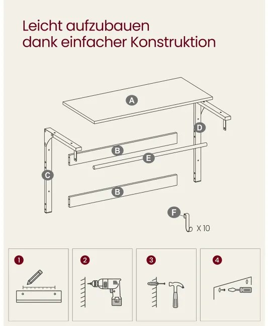 Nástenná polica LCR201B01