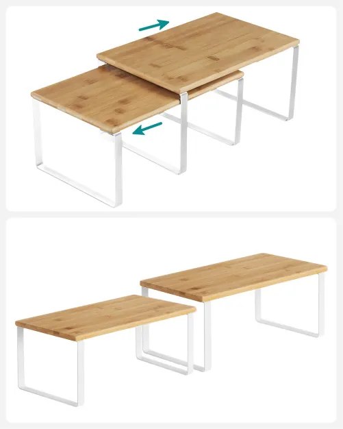 Set 4 kuchynských políc KCS010N01