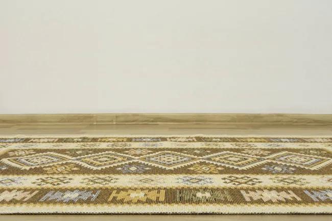 Obojstranný koberec / behúň Kilim medový 3