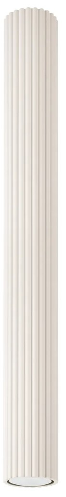 Stropné svietidlo Karbon, 1x béžové kovové tienidlo, (60 cm)