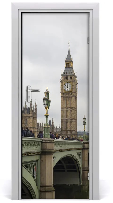 Fototapeta samolepiace na dvere Elizabeth Tower Londýn 85x205 cm