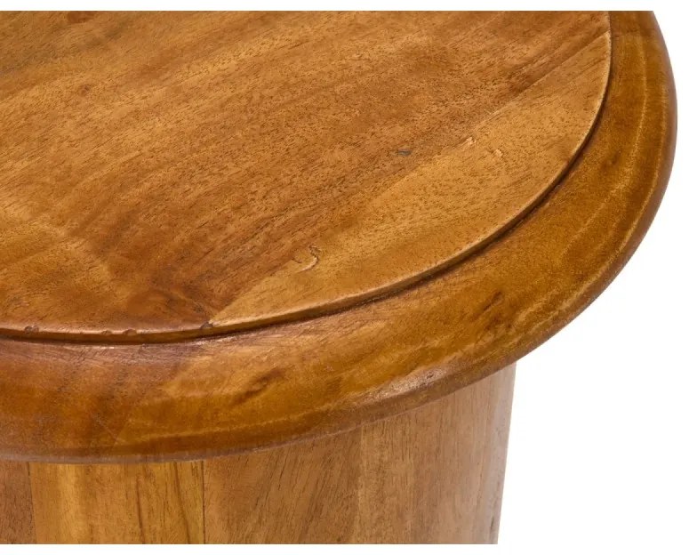 furniture-nabytek.cz - Masívna komoda Texas z akácie, lakovaná, prírodná – 32×32×76 cm