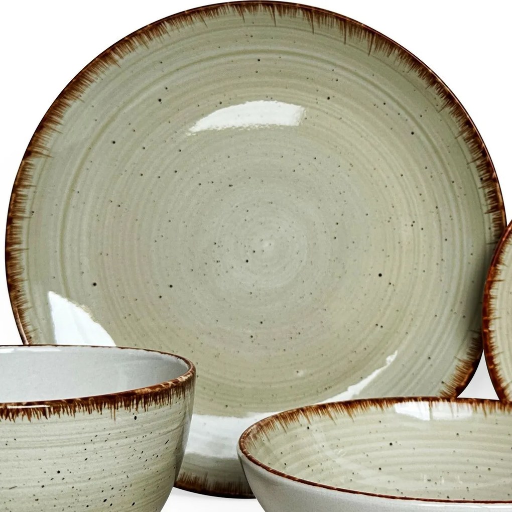 Banquet Súprava jedálenská Spiral Ivory, 30 ks