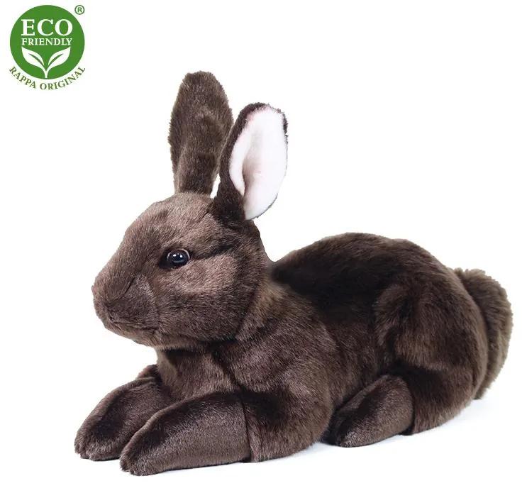 Plyšový králik hnedý ležiaci 36 cm ECO-FRIENDLY