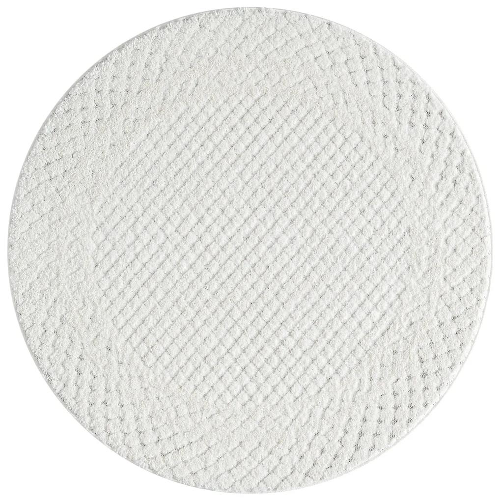 Dekorstudio Moderný okrúhly koberec FOCUS 627 krémový Priemer koberca: 160cm