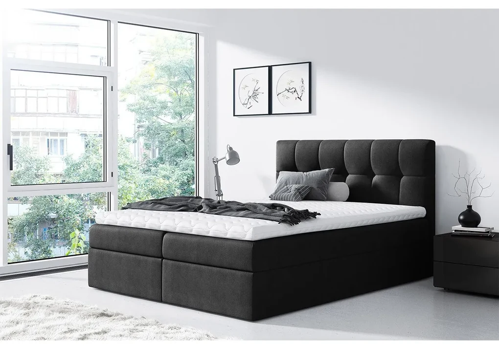 Kontinentálna posteľ Apolon, Rozmer postele: 140x200, Dostupné poťahy: Rico 23