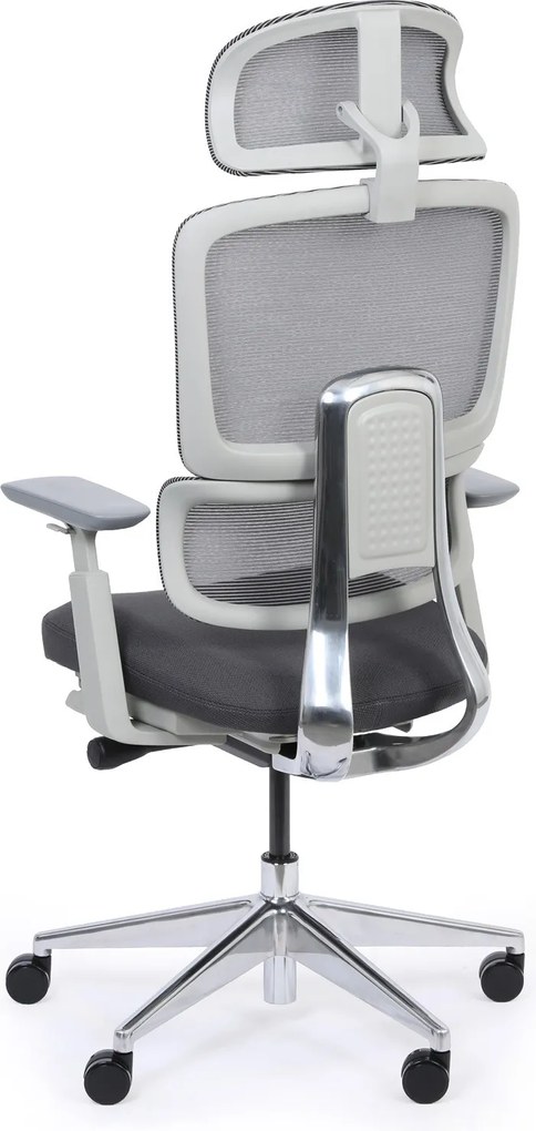 Kancelárska stolička WILMOT MF, sivý rám, sivá