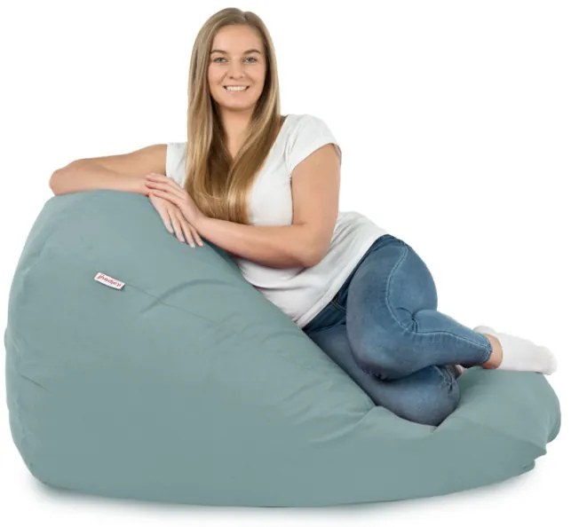 Plyšový sedací vak SAKO mätový