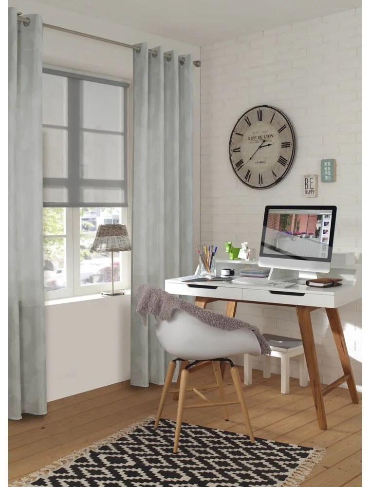 Svetlosivý záves zo žakára 140x245 cm Gingko – Sehlbach