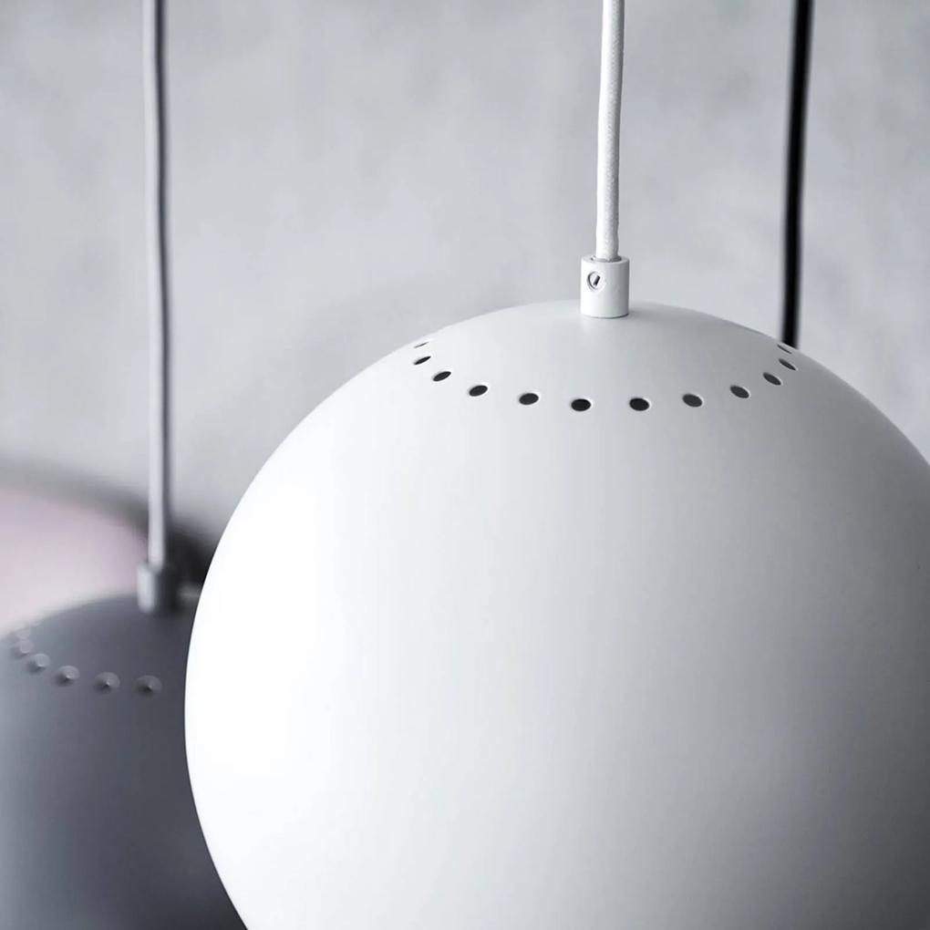 FRANDSEN Ball závesná lampa, Ø 25 cm, biela matná