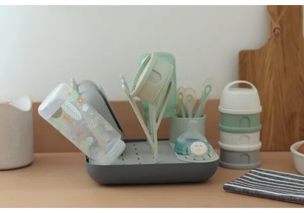 Beaba - Odkvapkávač na fľaše zelená/šedá