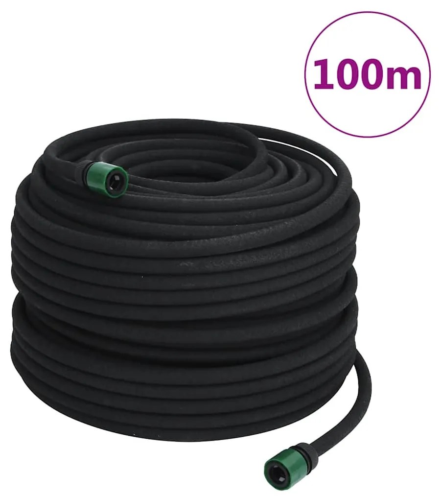 Záhradná priesaková hadica, čierna 0,6" 100 m, guma 155875