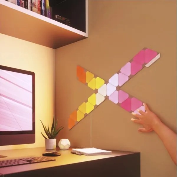 Nanoleaf NL48-1001TW-10PK - SADA 10x LED RGB Stmievateľný panel TRIANGLES LED/0,5