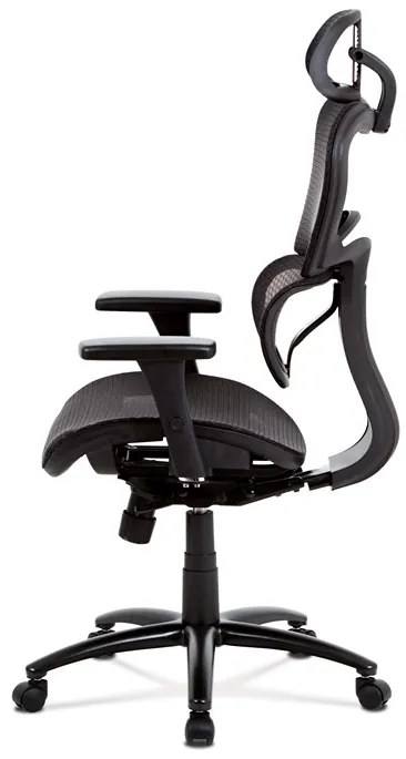 Autronic BONTEC Kancelárska stolička, synchrónny mechanizmus, čierna sieťovina, KA-A188 BK Farba: Čierna