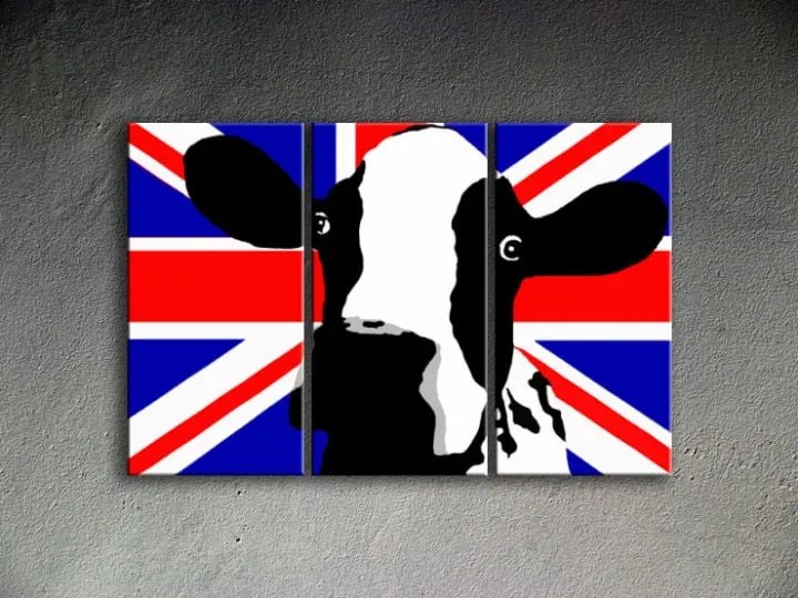 Ručne maľovaný POP Art obraz Cow | rôzne rozmery
