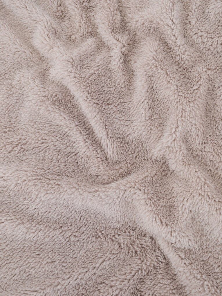 Baránková obliečka na vankúšik mikroplyš 40 × 40 cm – Teddy cappuccino