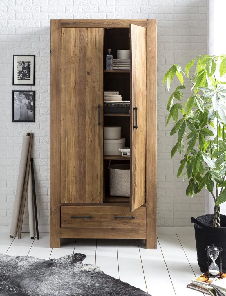 Hnedá Skrinka BANDA 100 × 50 × 210 cm SIT MÖBEL
