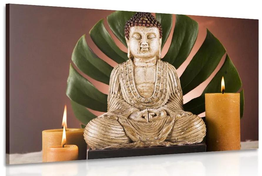 Obraz Budha s relaxačným zátiším Varianta: 60x40