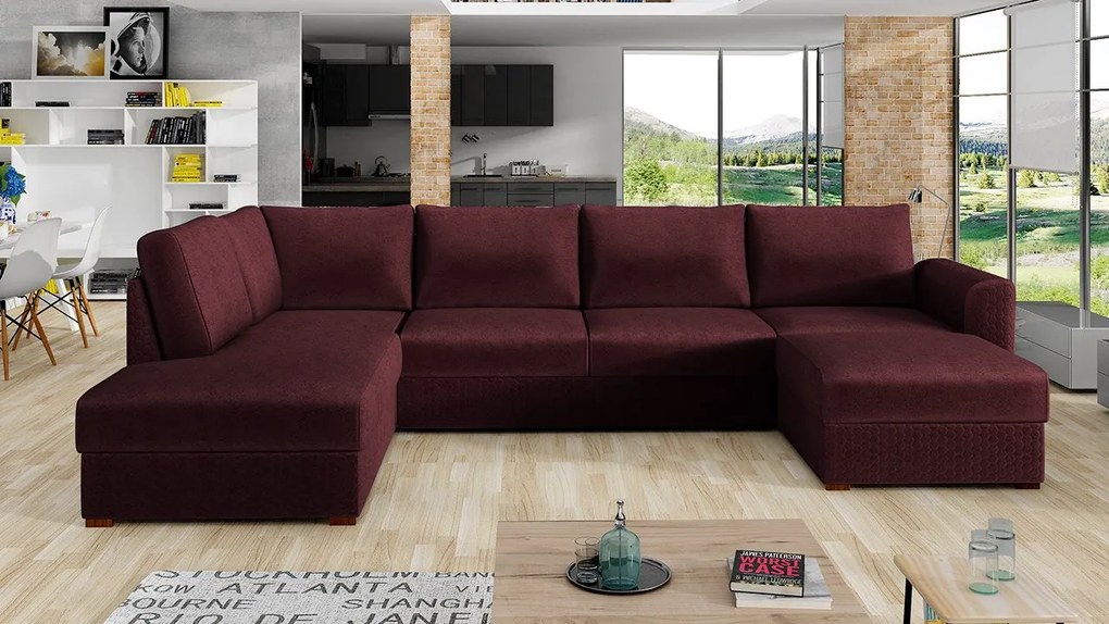 Rohová rozkladacia pohovka Astana Premium, Dostupné poťahy: Piano 26, Strana: ľavá