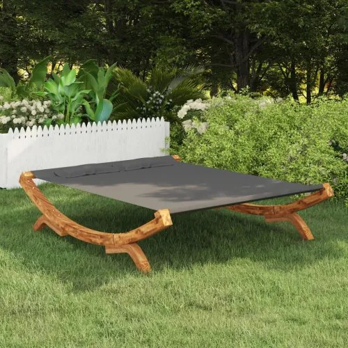 vidaXL Hojdacia sieť 165x188,5x46 cm masívny smrek antracitová-
